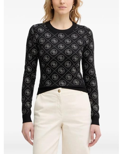 Guess Black Crew-Neck Sweater