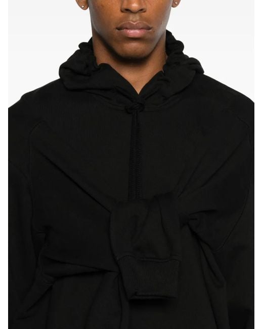Felpa Con Cappuccio di Comme des Garçons in Black da Uomo