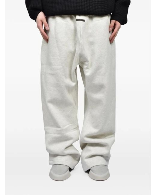 Essentials Gray Flare Track Pants for men