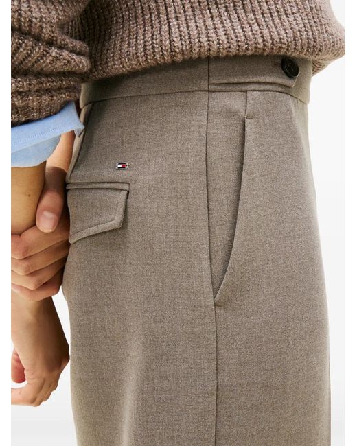 Tommy Hilfiger Gray Button Flap Pocket Trousers