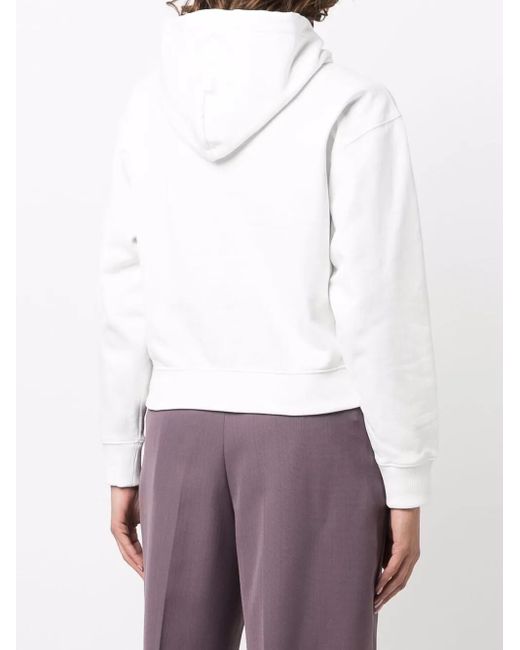 KENZO White Graphic-print Cotton Hoodie