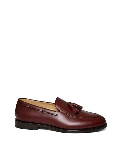 Brunello Cucinelli Brown Tassel Loafers for men