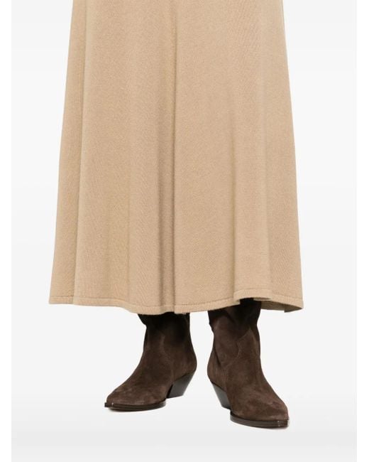 TOVE Natural Thora Midi Skirt