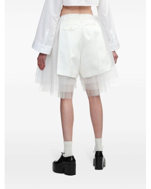 Shorts sartoriali di Noir Kei Ninomiya in White