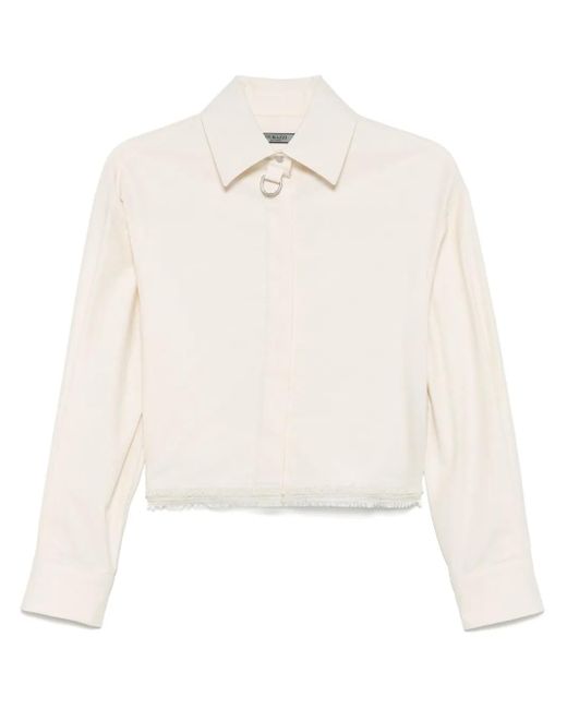 DURAZZI MILANO White Cropped Shirt