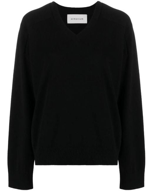 Pull À Col V ARMARIUM en coloris Black