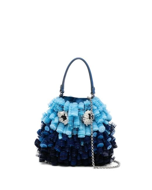 Anya Hindmarch Blue Sea-Creature Tote Bag