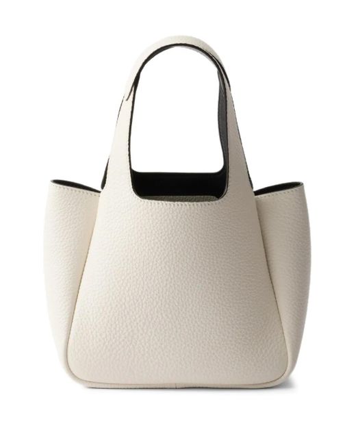 Prada White Mini Leather Handbag