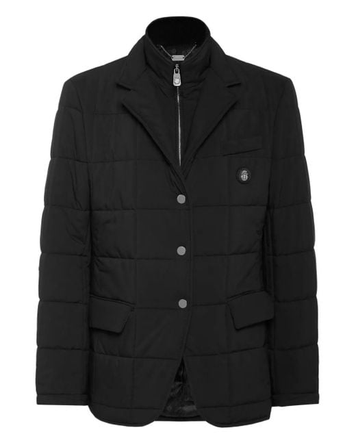 Billionaire Black Logo-Patch Blazer for men