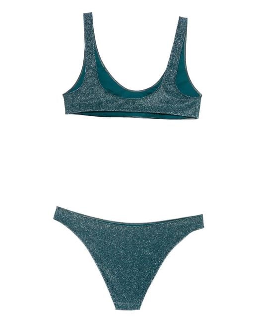 Oseree Green Scoop-Neck Bikini