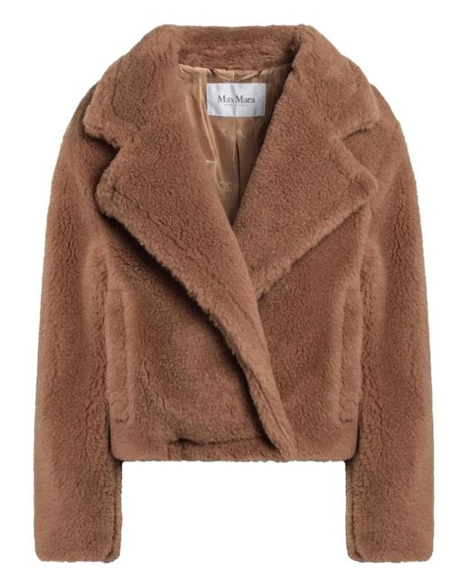 Max Mara Gardone ファーコート Brown
