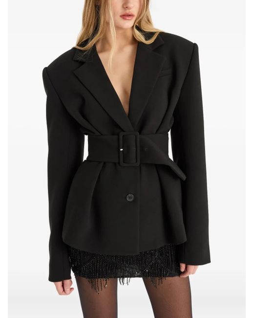 ROTATE BIRGER CHRISTENSEN Blazer Met Ceintuur in het Black