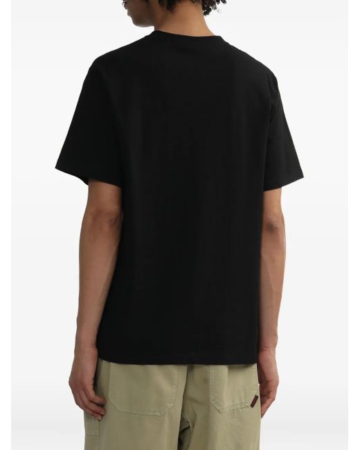 KTZ Black Pocket-Detail Cotton T-Shirt for men