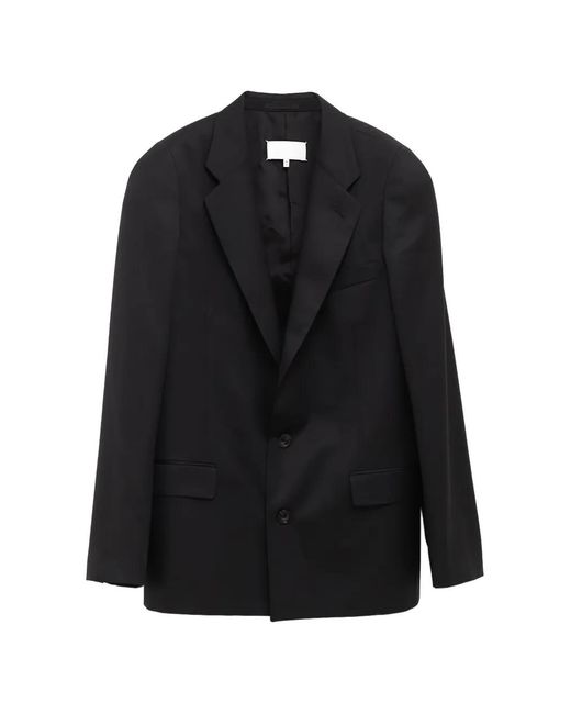Maison Margiela Black Single-Breasted Blazer for men