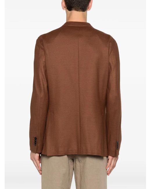 Boglioli Brown Cotton Blazer for men