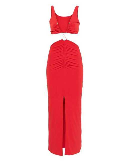 Nissa Red Maxikleid Mit Cut-Out