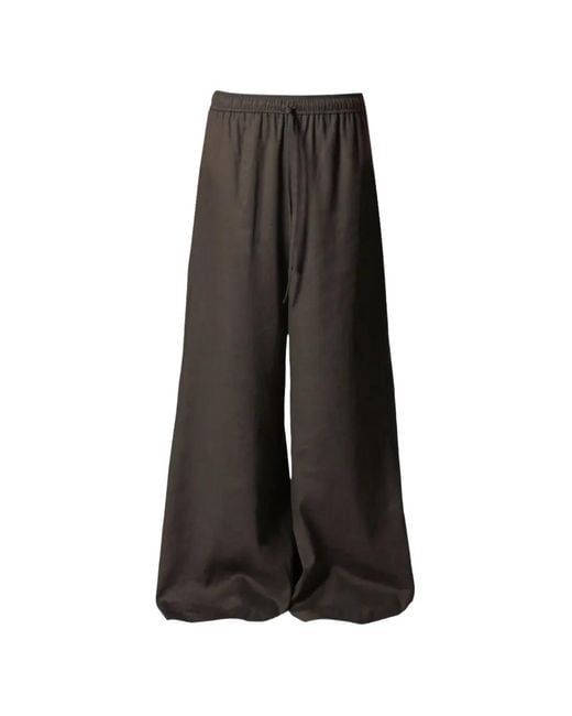 Roberto Collina Black Drawstring Trousers