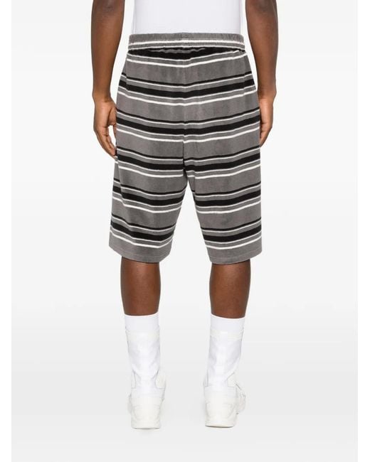 Martine Rose Gray Striped Shorts for men