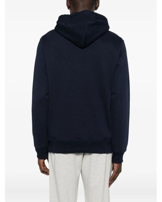 Drole de Monsieur Blue Rose Logo Hoodie for men