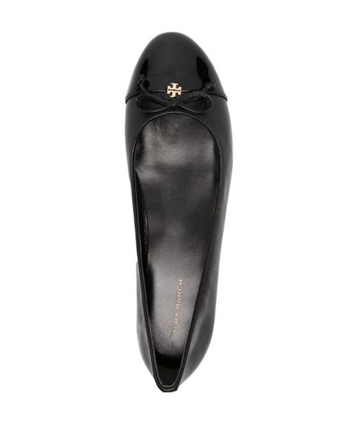 Tory Burch Black Cap-Toe Ballet