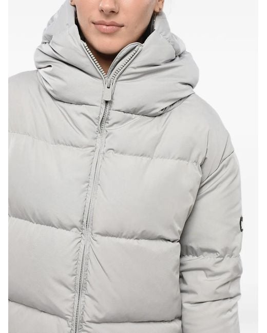 Bacon Gray Cloud Quilted Jacket