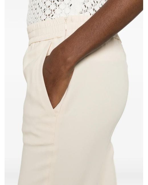 Twinset White Elasticated-Waist Trousers