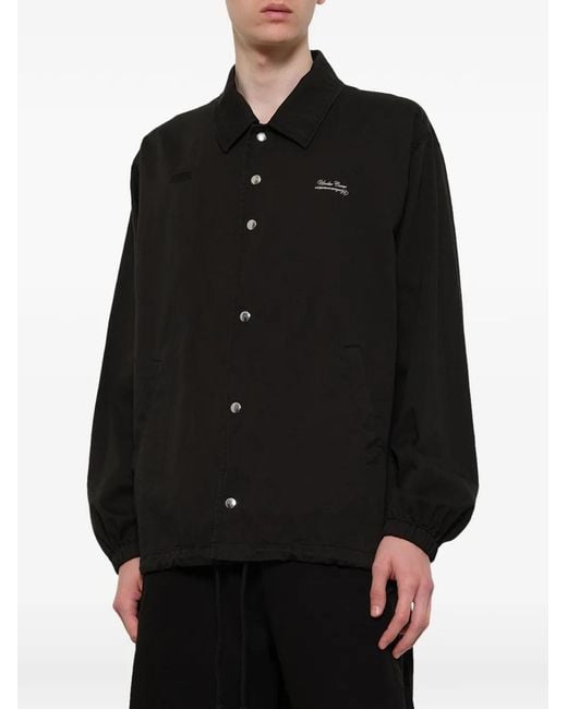 Undercover Black Drawstring-Hem Jacket for men