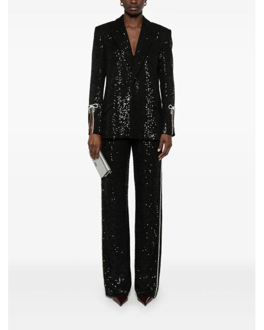 Nissa Black Sequined Blazer