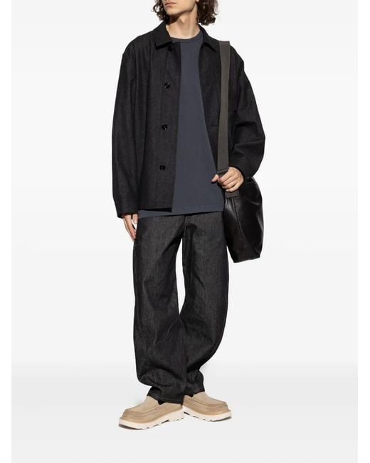 Lemaire Blue Buttoned Pocket Jacket for men