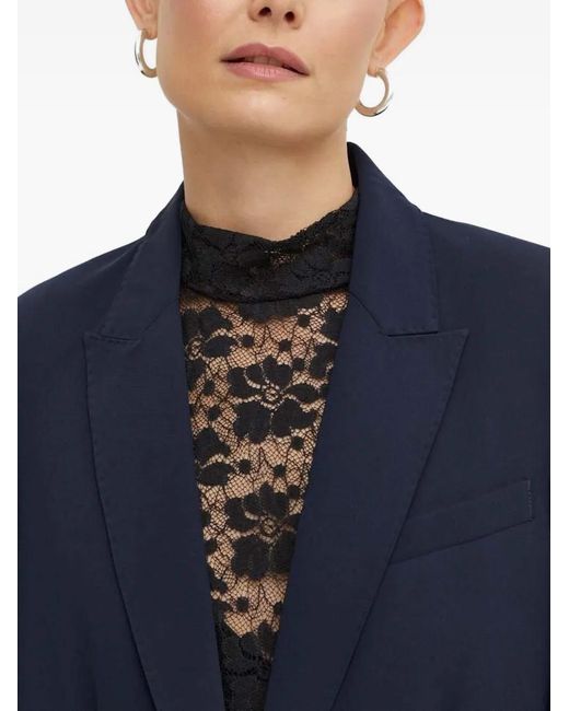 Day Birger et Mikkelsen Blue Single-Button Suit Jacket