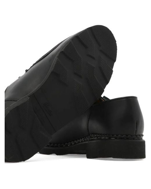 Paraboot Black Michael Leather Lace-Up Derbies for men