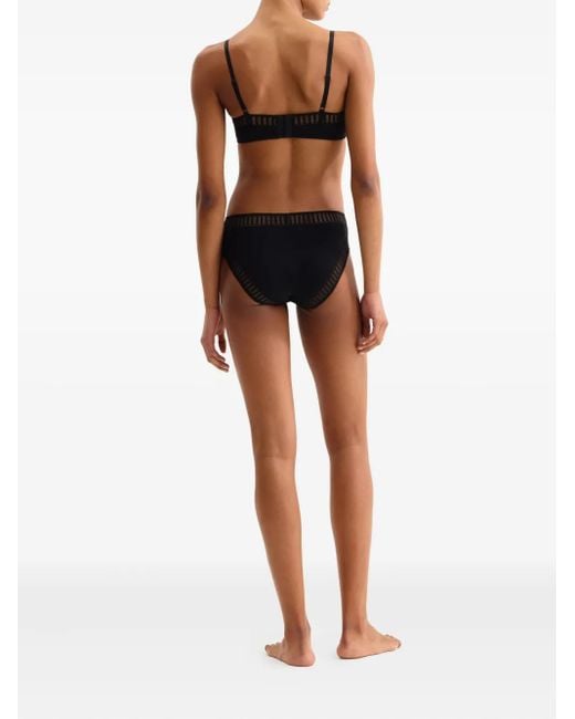Eres Black Madeleine Graph Wireless Triangle Bra