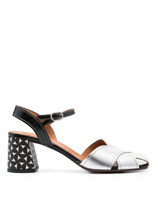 Chie Mihara White Roley 70mm Sandals