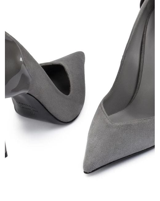 Le Silla White Petalo Pointed-Toe Pumps