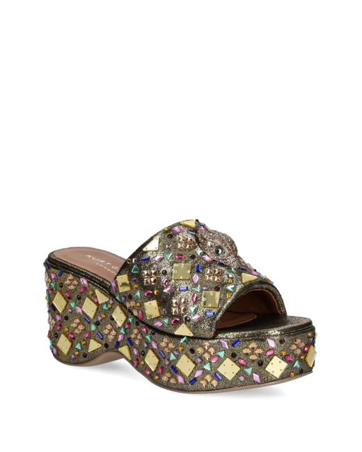 Kurt Geiger Brown 80Mm Kensington Slides