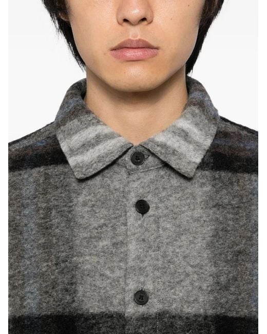Wax London Gray Nolan Shirt Jacket for men