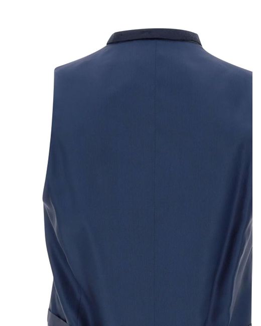 Corneliani Gilet Met Dubbele Rij Knopen in het Blue voor heren