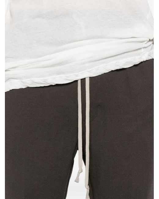 Rick Owens Gray Virgin Wool Track Pants for men