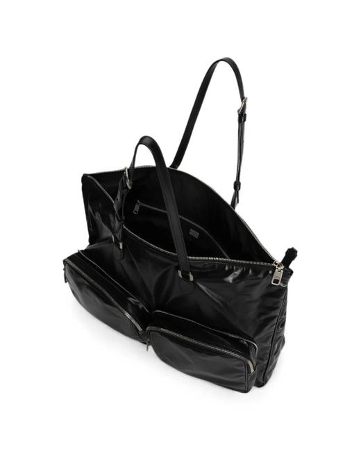 Dolce & Gabbana Black Zip-Pocket Shoulder Bag for men