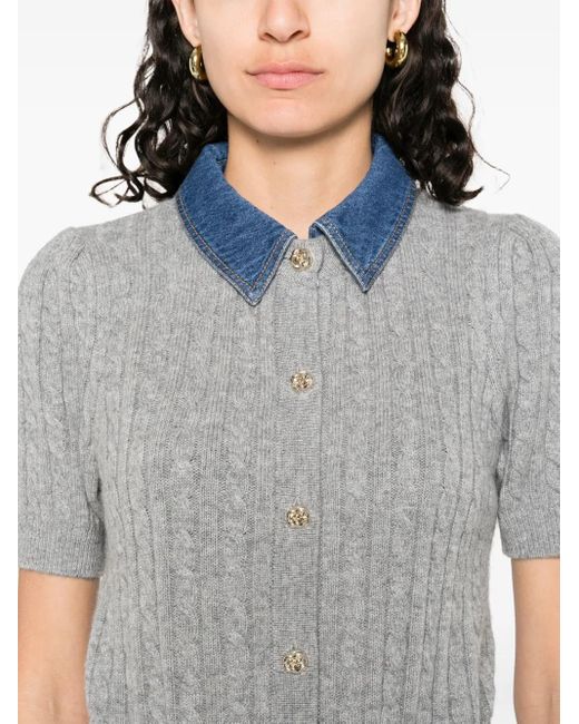 Sandro Gray Klassischer Cardigan