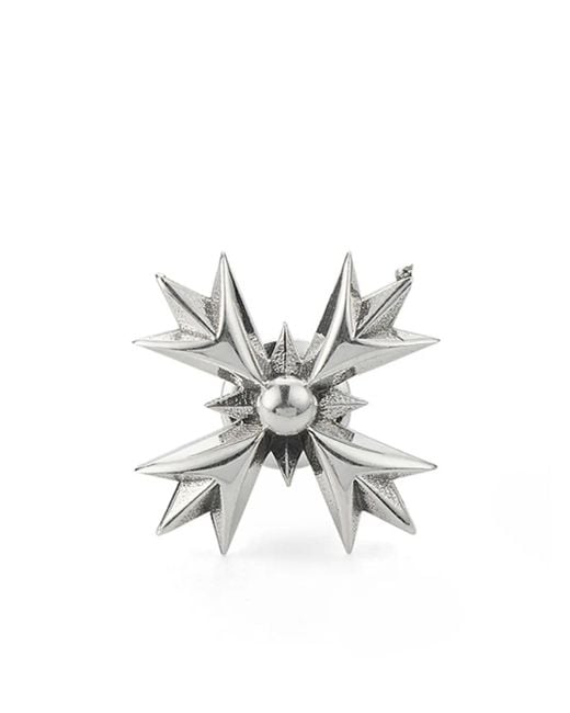 Emanuele Bicocchi White Crest Stud Earring