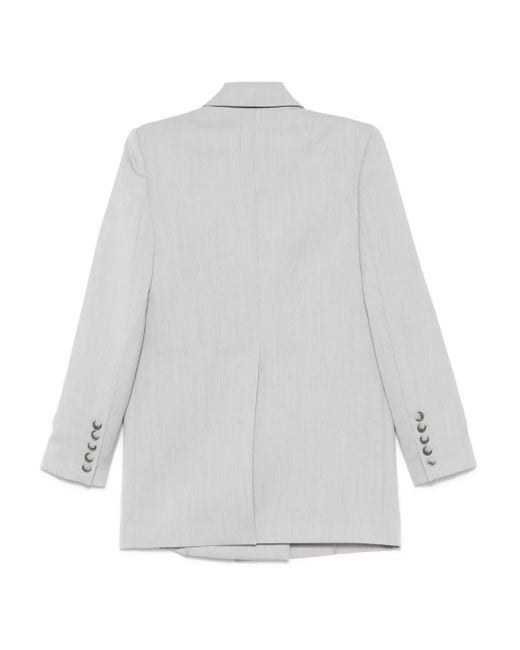 Alex Perry White Double-Breasted Blazer