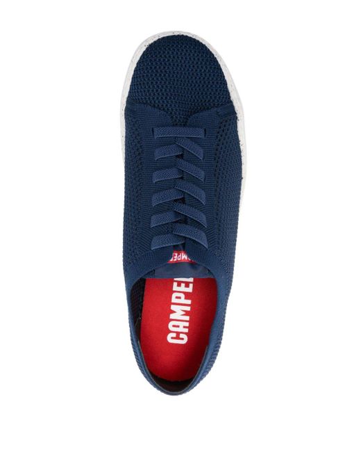 Camper Blue Peu Touring Knitted Sneakers for men