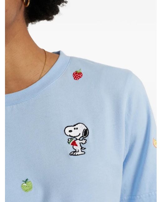 Chinti & Parker Blue Snoopy Fruit T-Shirt