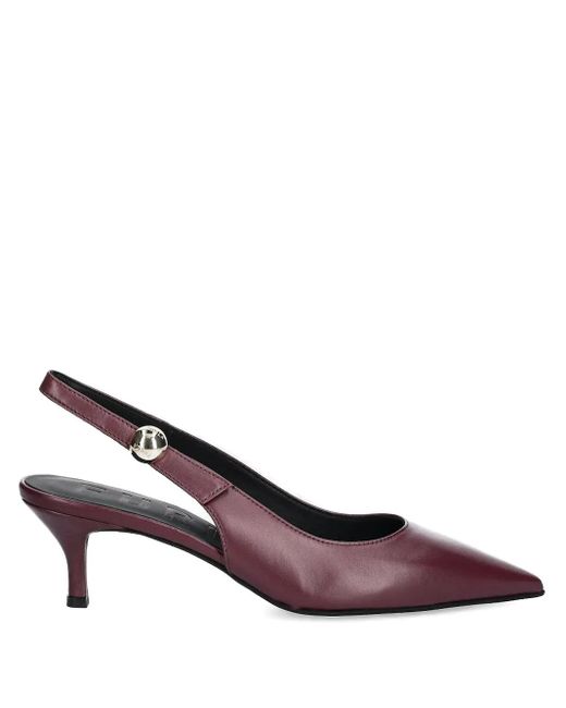 Furla Purple Pointed-Toe Slingback Pumps