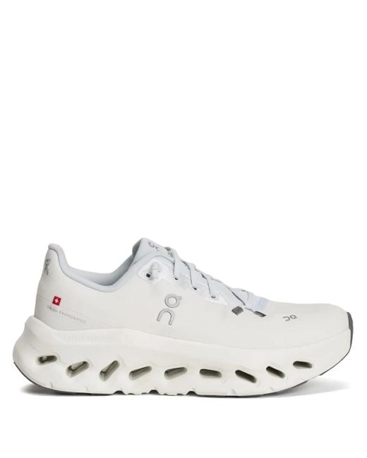 On Shoes White Cloudtilt Lace-Up Sneakers