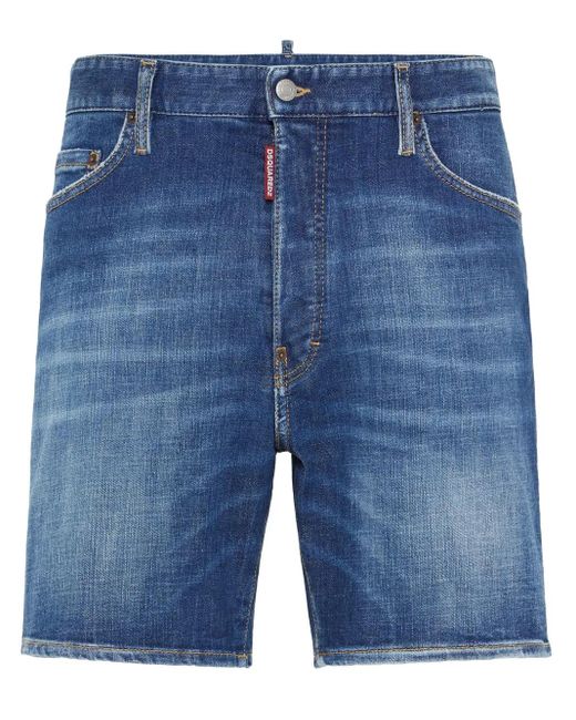 DSquared² Blue Medium Easy Wash Marine Short Jeans for men