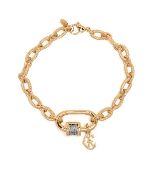 Charriol Metallic Forever Lock Cable-Link Bracelet