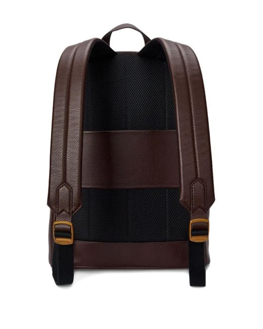 Polo Ralph Lauren Brown Leather Zip-Fastening Backpack for men