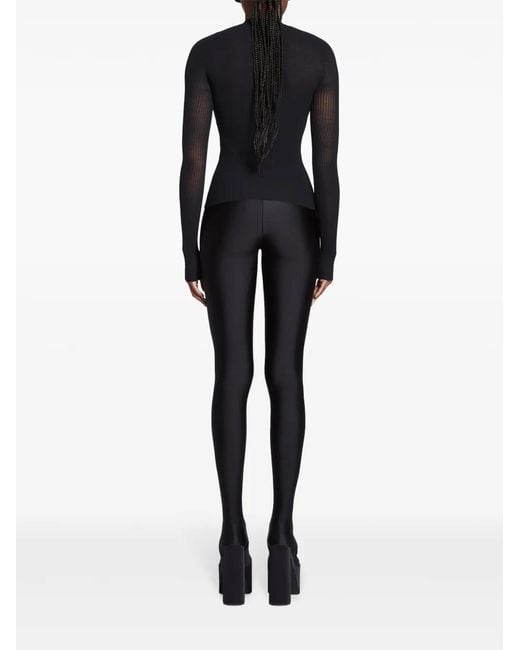 Balenciaga Black Crew-Neck Knitted Jumper